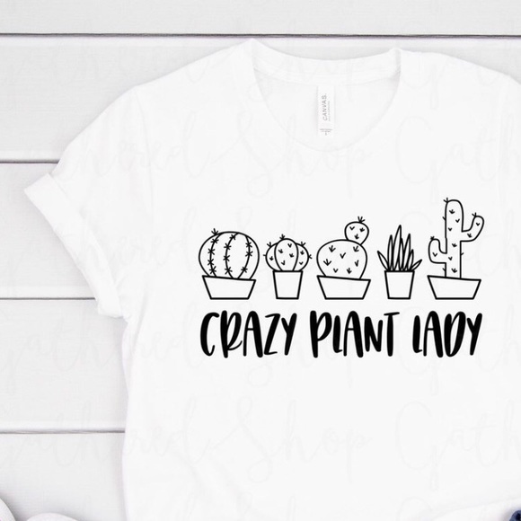 Gildan Tops - Crazy plant lady